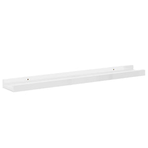 vidaXL Étagères murales 4 pcs Blanc brillant 60x9x3 cm