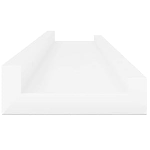 vidaXL Étagères murales 4 pcs Blanc brillant 60x9x3 cm