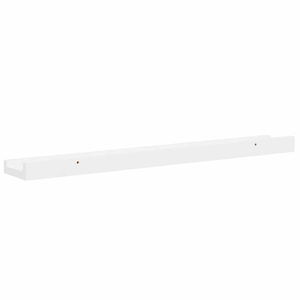vidaXL Étagères murales 4 pcs Blanc brillant 60x9x3 cm