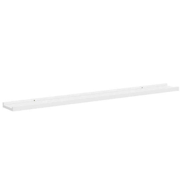 Weiße Wandregale, 2er Set, 100 cm