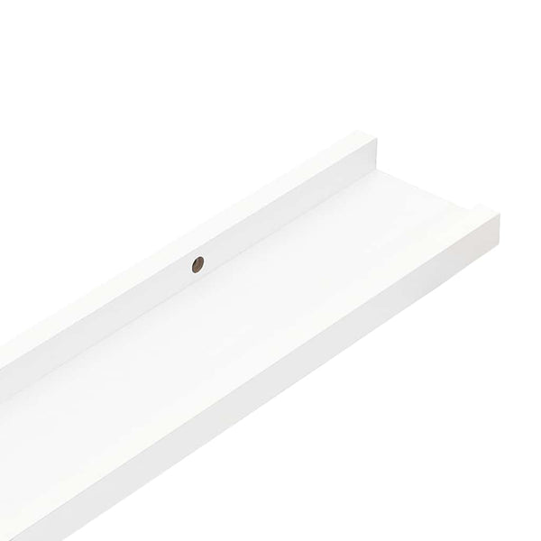Weiße Wandregale, 2er Set, 115 cm