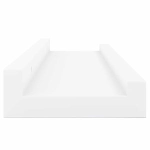 Weiße Wandregale, 4er Set, 40x9x3 cm