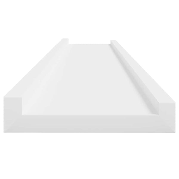 Weiße Wandregale, 4er Set, 100 cm
