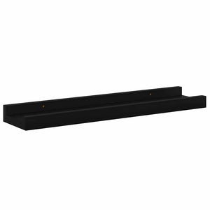 Schwarze Wandregale, 4er-Set, 40 cm