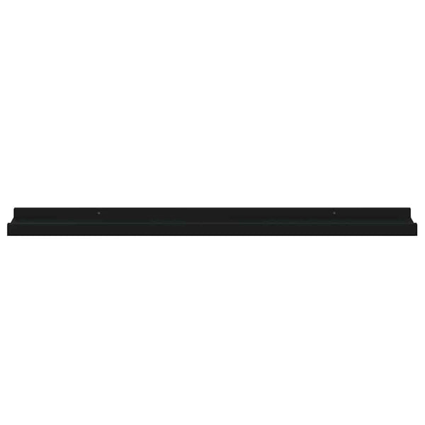 Schwarze Wandregale, 4er Set, 80 cm