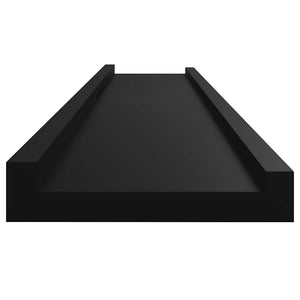 Schwarze Wandregale, 4er Set, 100cm