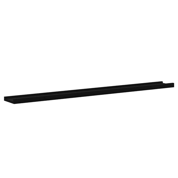 Schwarze Wandregale, 4er Set, 100cm