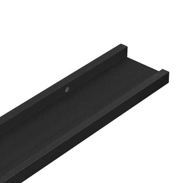 Schwarze Wandregale, 4er Set, 100cm
