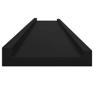 Wandregale, 4er Set, Schwarz, 115 cm