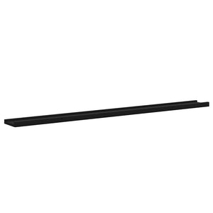 Wandregale, 4er Set, Schwarz, 115 cm