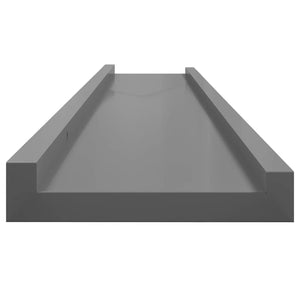 Graue Wandregale, 2er Set, 100 cm