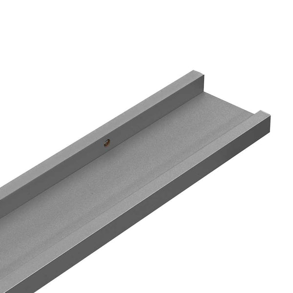 Graue Wandregale, 4er-Set, 40x9x3 cm