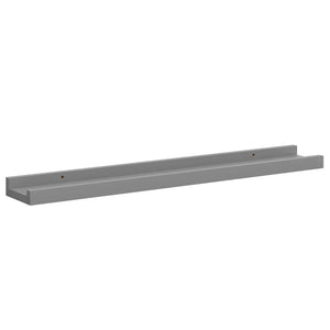 Wandregale Grau 60x9 cm, 4er-Set