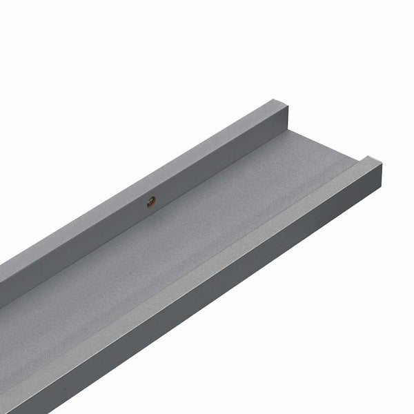Wandregale Grau 60x9 cm, 4er-Set