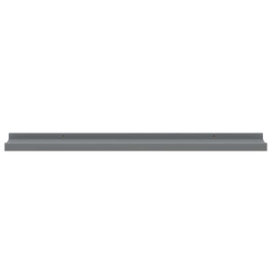 Graue Wandregale, 4er Set, 80 cm