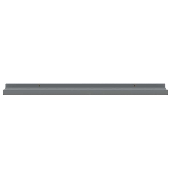 Graue Wandregale, 4er Set, 80 cm