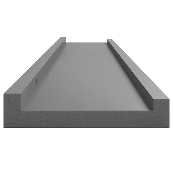 Wandregale Grau, 4er Set, 100cm