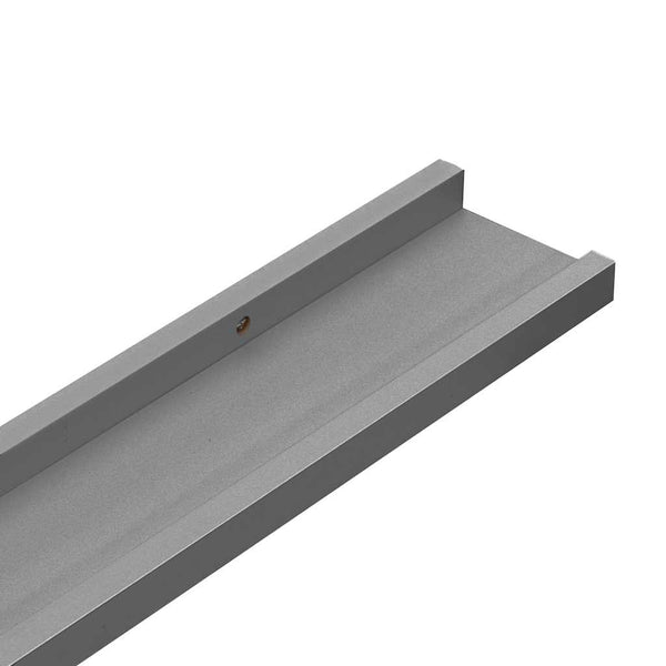 Wandregale Grau, 4er Set, 100cm