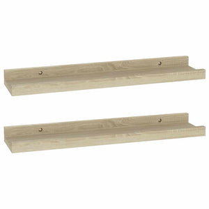 Wandregale Sonoma-Eiche, 40cm, 2er Set