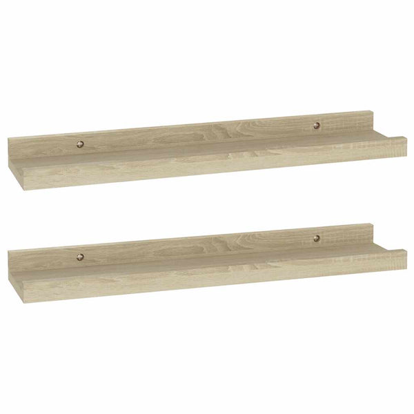 Wandregale Sonoma-Eiche, 40cm, 2er Set