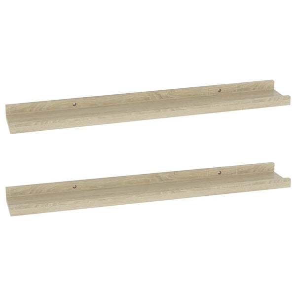 Wandregale 2er Set Sonoma Eiche 60cm