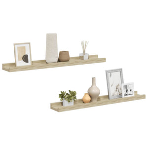 Wandregale 2er Set Sonoma Eiche 60cm