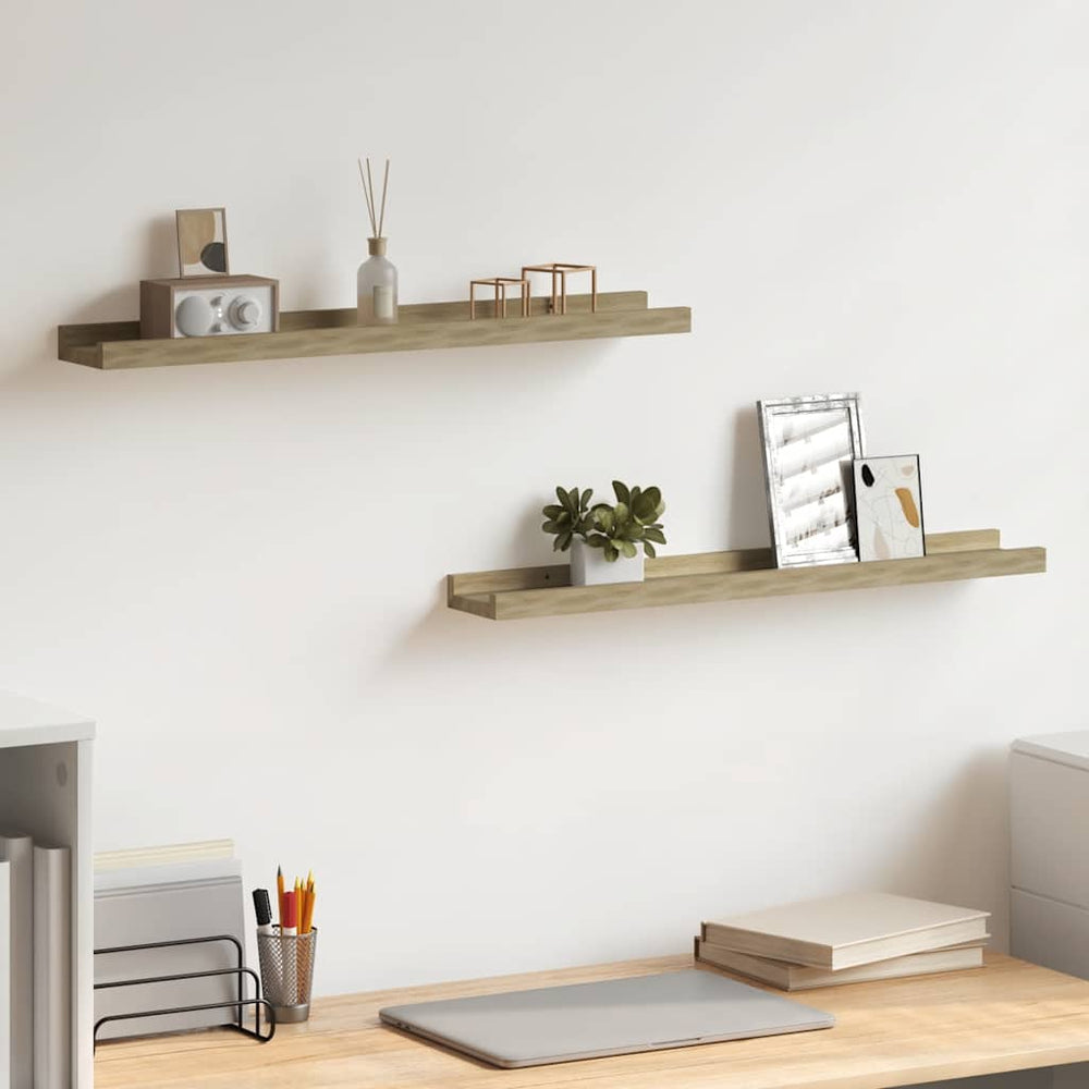 Wandregale 2er Set Sonoma Eiche 60cm