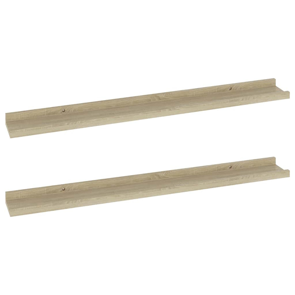 Wandregale 2er Set Sonoma Eiche 80cm
