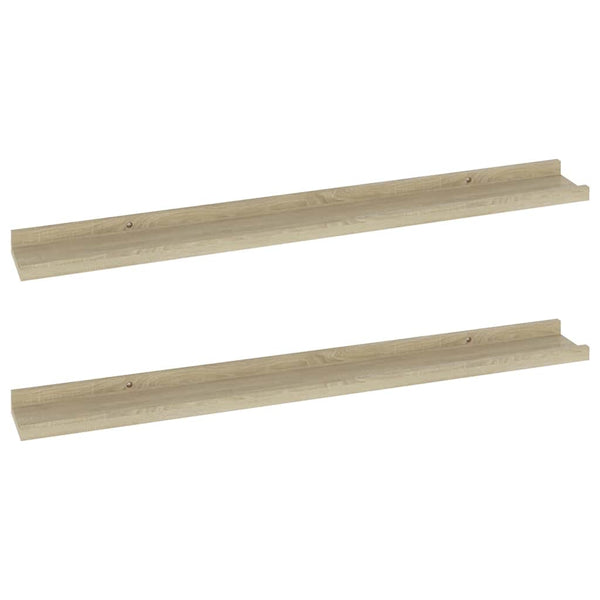Wandregale 2er Set Sonoma Eiche 80cm