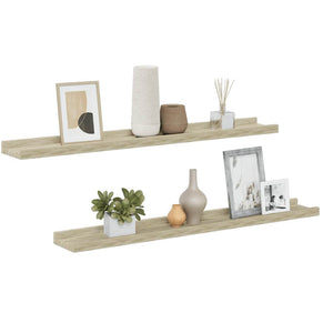 Wandregale 2er Set Sonoma Eiche 80cm
