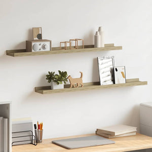 Wandregale 2er Set Sonoma Eiche 80cm