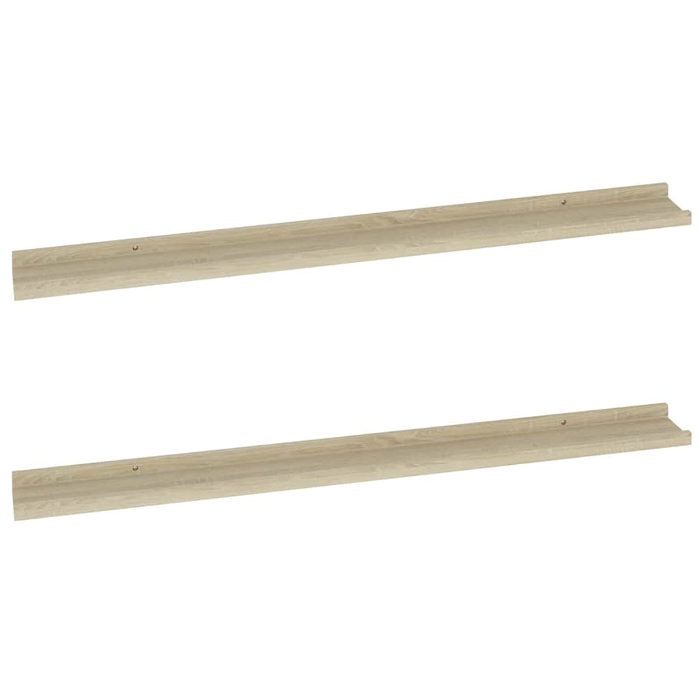 Wandregale 2er Set Sonoma-Eiche 100 cm