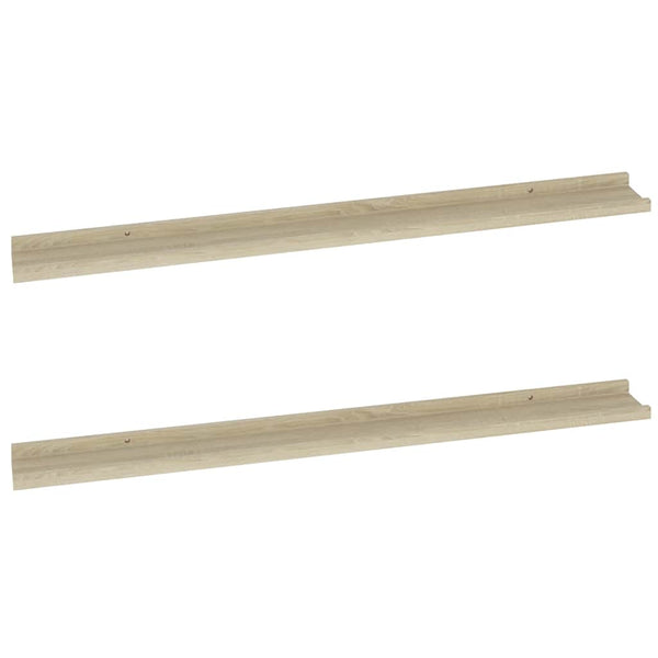 Wandregale 2er Set Sonoma-Eiche 100 cm
