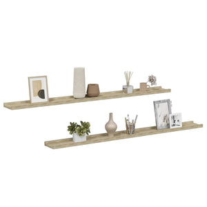 Wandregale Sonoma-Eiche, 2er Set