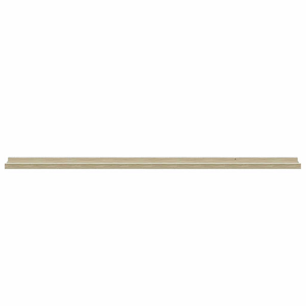 vidaXL Étagères murales 2 pcs Blanc et Chêne Sonoma 115x9x3 cm