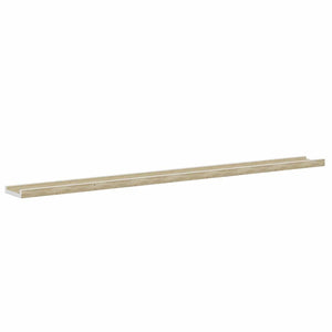 vidaXL Étagères murales 2 pcs Blanc et Chêne Sonoma 115x9x3 cm