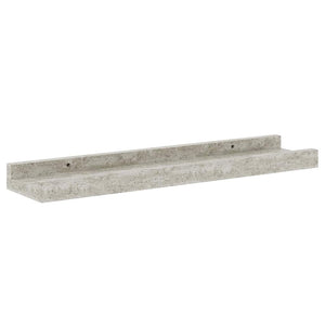 Wandregale 2er Set Betongrau 40cm