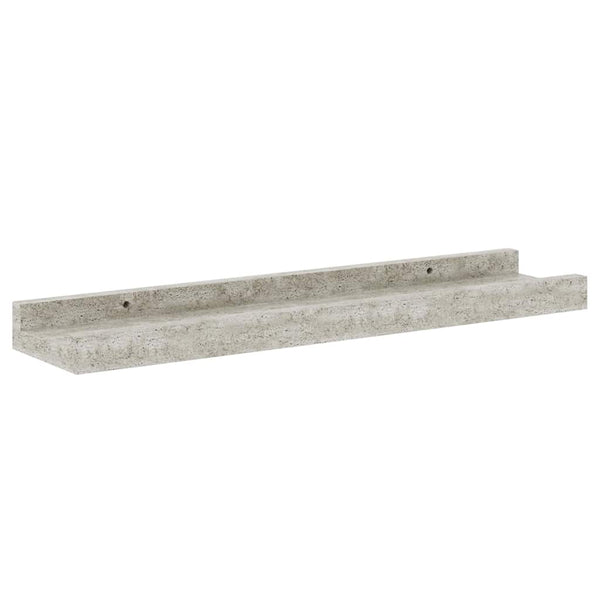 Wandregale 2er Set Betongrau 40cm
