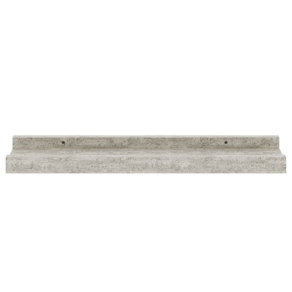 Wandregale 2er Set Betongrau 40cm