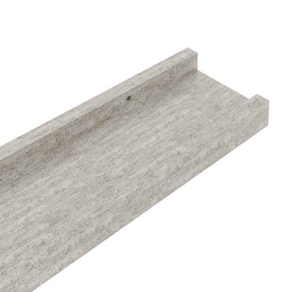 Wandregale 2er Set Betongrau 40cm