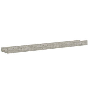 Wandregale Betongrau 60x9x3 cm, 2er-Set