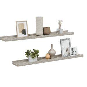 Wandregale 2er Set Betongrau 80cm