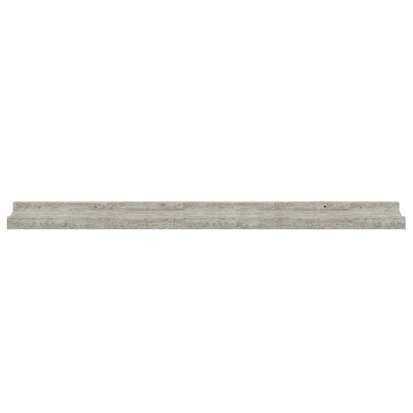 Wandregale 2er Set Betongrau 80cm