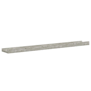 Wandregale 2er Set Betongrau 80cm