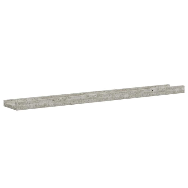 Wandregale 2er Set Betongrau 80cm