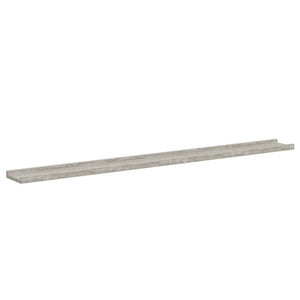 Wandregale, Betongrau, 2er-Set - 115cm