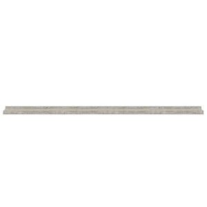 Wandregale, Betongrau, 2er-Set - 115cm