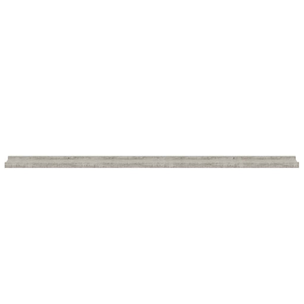 Wandregale, Betongrau, 2er-Set - 115cm