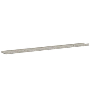 Wandregale, Betongrau, 2er-Set - 115cm