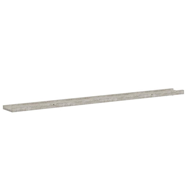 Wandregale, Betongrau, 2er-Set - 115cm